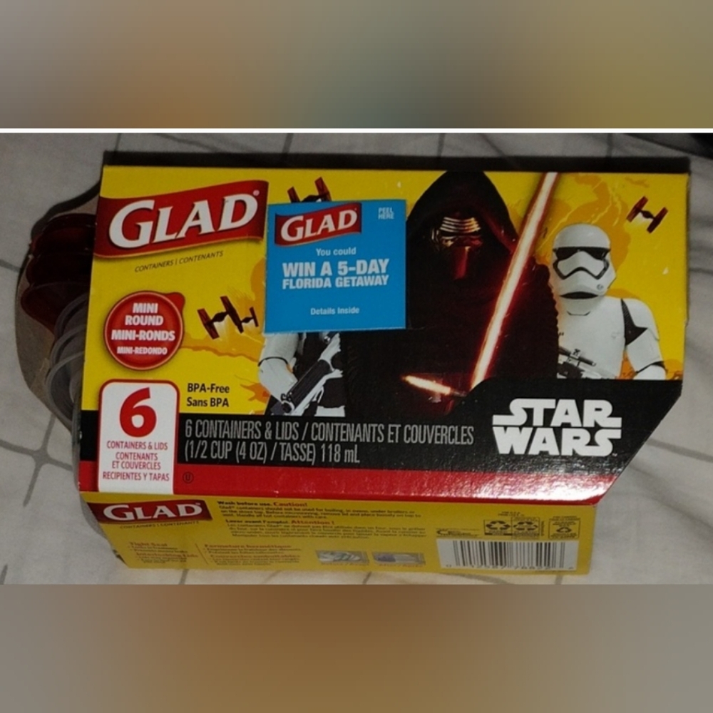 🎁Glad Star Wars  - mini containers